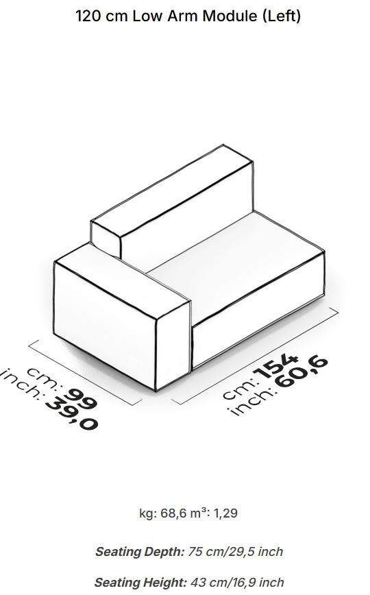 26 модула за модулен диван «Plus Poufy»
