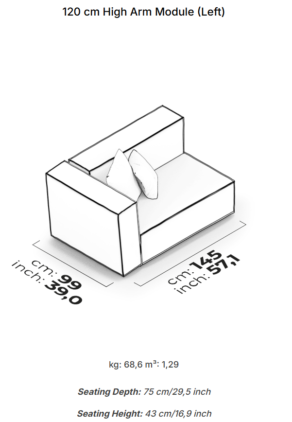 26 модула за модулен диван «Plus Poufy»