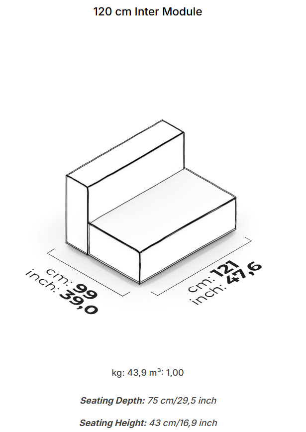 26 модула за модулен диван «Plus Poufy»