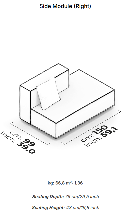 26 модула за модулен диван «Plus Poufy»