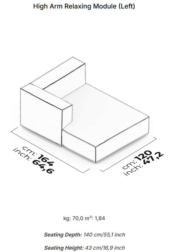 26 модула за модулен диван «Plus Poufy»