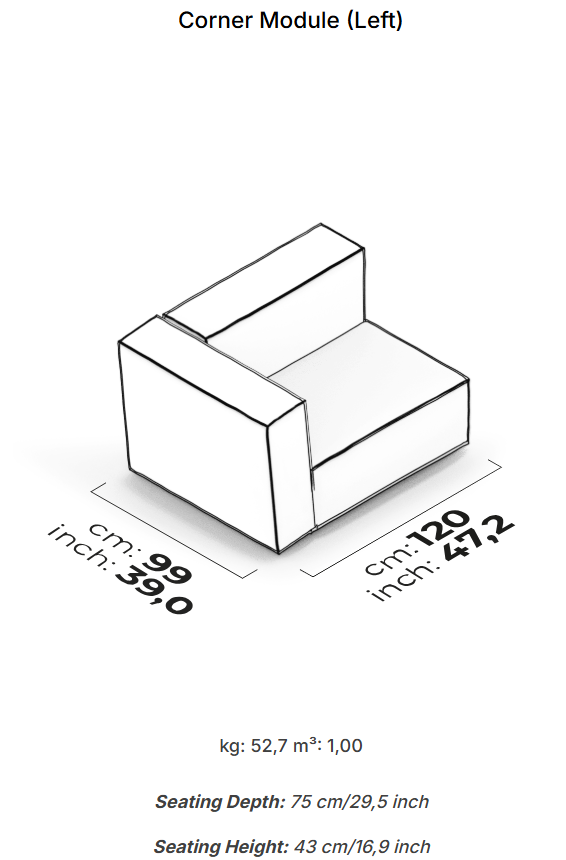 26 модула за модулен диван «Plus Poufy»