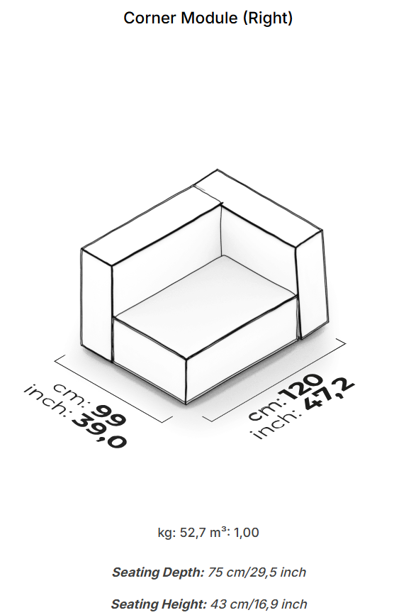 26 модула за модулен диван «Plus Poufy»