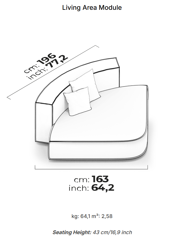 26 модула за модулен диван «Plus Poufy»