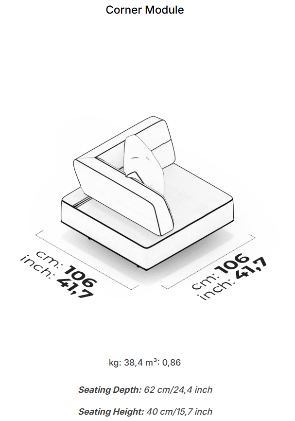 11 модула за модулен разтегателен диван «Gallardo»