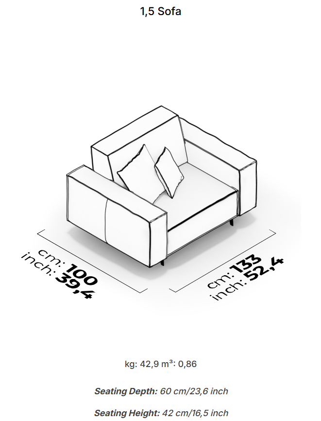 18 модула за модулен разтегателен диван «Air Cavalli Relax»