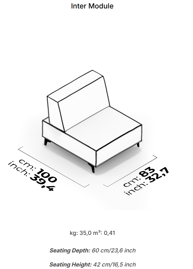 18 модула за модулен разтегателен диван «Air Cavalli Relax»