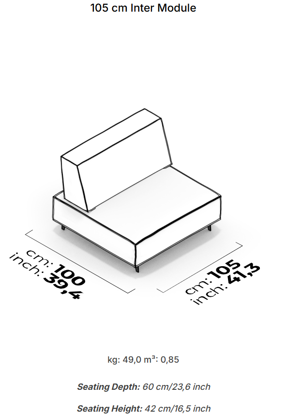 18 модула за модулен разтегателен диван «Air Cavalli Relax»