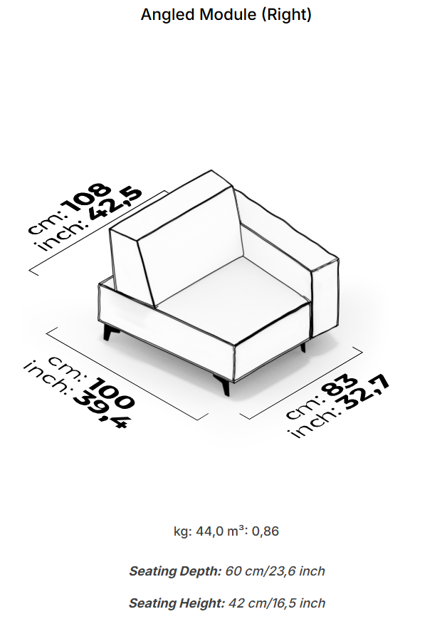 18 модула за модулен разтегателен диван «Air Cavalli Relax»