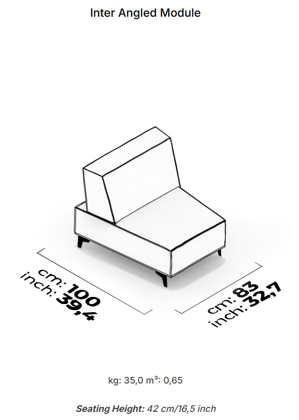 18 модула за модулен разтегателен диван «Air Cavalli Relax»