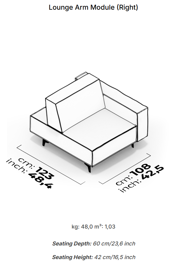 18 модула за модулен разтегателен диван «Air Cavalli Relax»