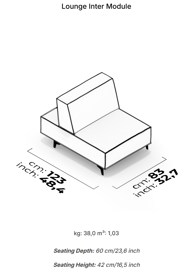 18 модула за модулен разтегателен диван «Air Cavalli Relax»