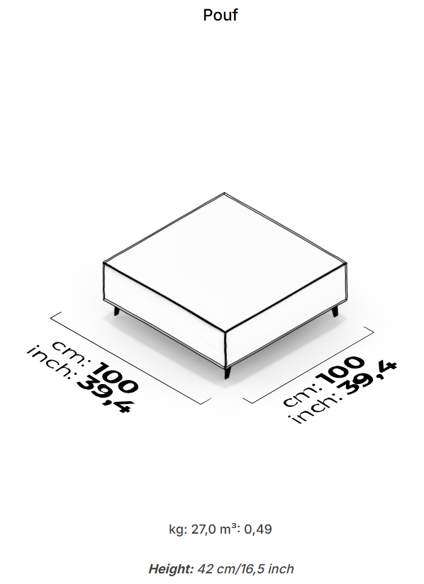 18 модула за модулен разтегателен диван «Air Cavalli Relax»