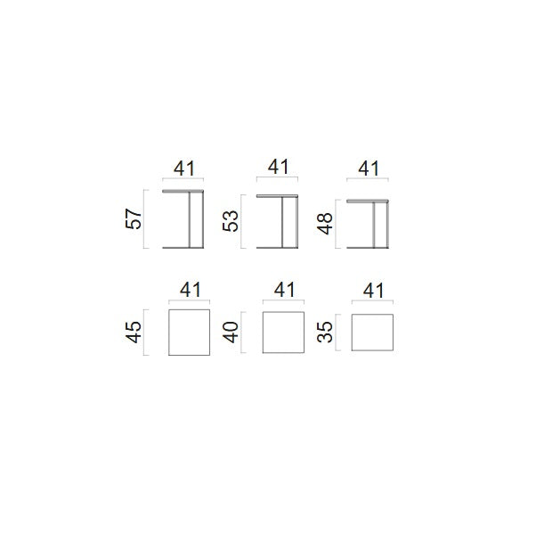Помощни маси «Major» - комплект от три броя