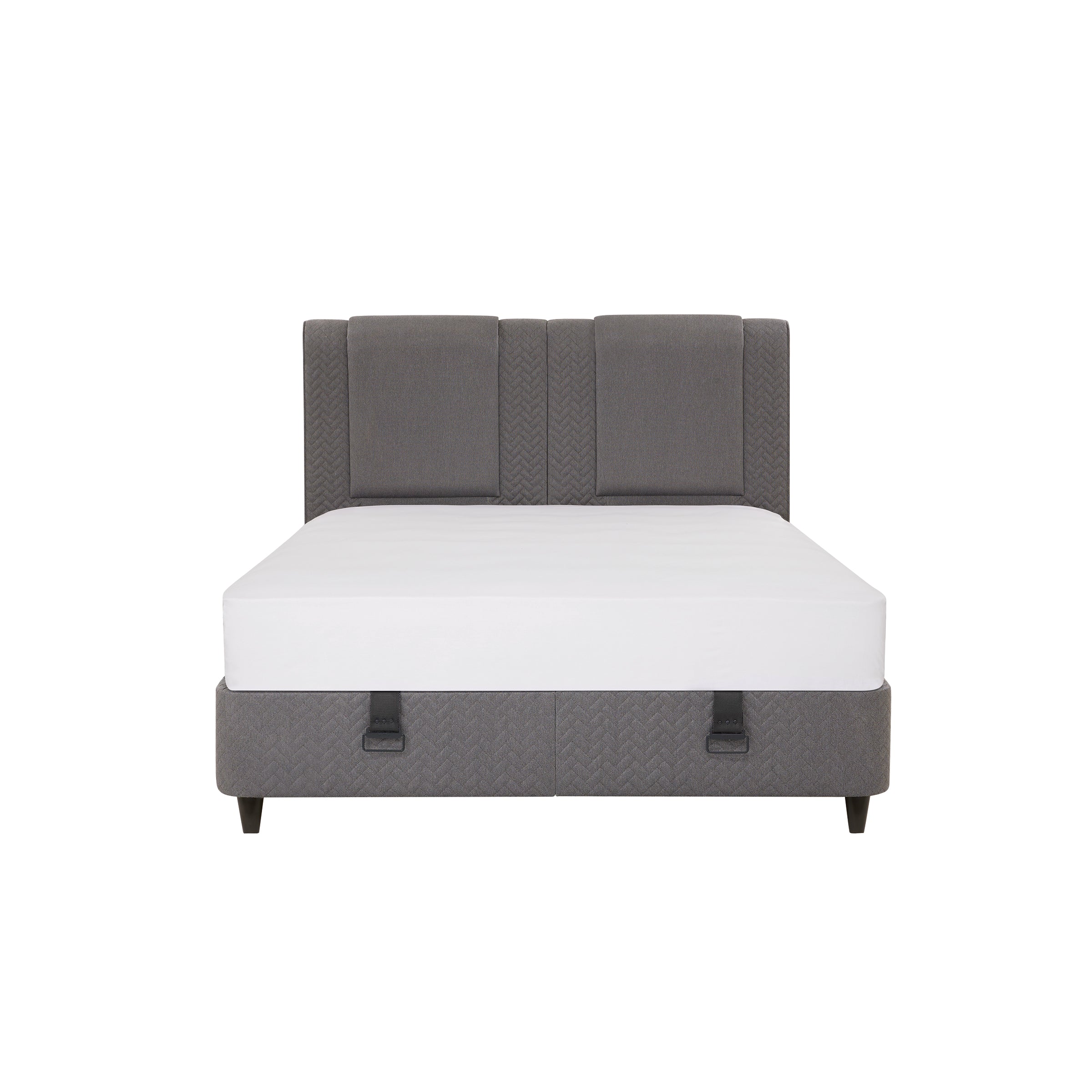 Тапицирано легло «Visco Dynamic» + Матрак и табла - с място за съхранение, матрак с технология Fresche