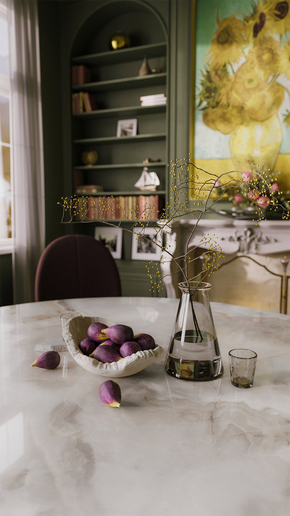 Трапезна маса «Vera» + керамичен плот, размер 150х75х150см