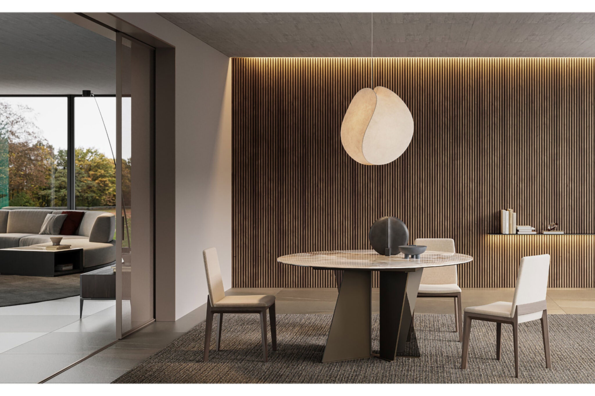 Трапезна маса «Vera» + керамичен плот, размер 150х75х150см