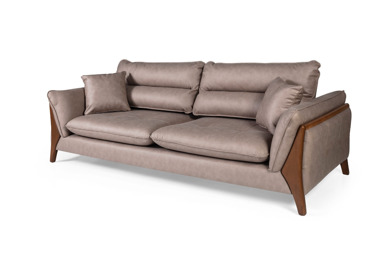 Триместен разтегателен диван «Soft» + 2 декоративни възглавници, ширина 235см