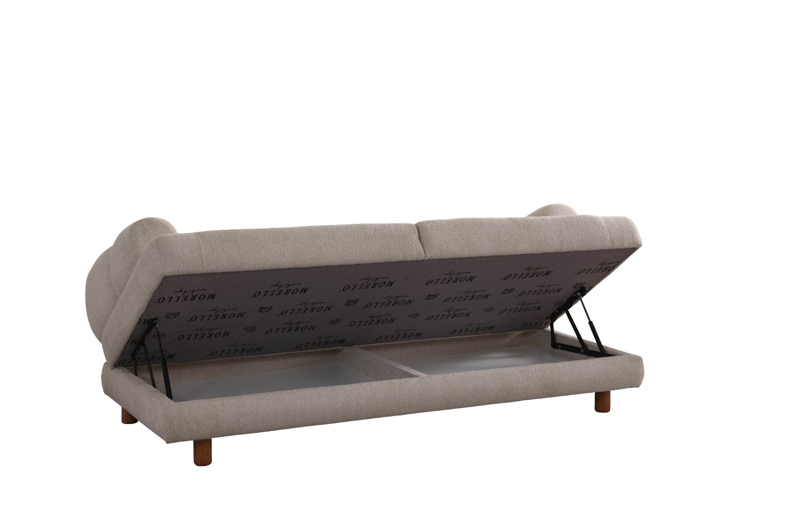 Триместен разтегателен диван «Lion» + 2 декоративни възглавници, с място за съхранение, ширина 230см