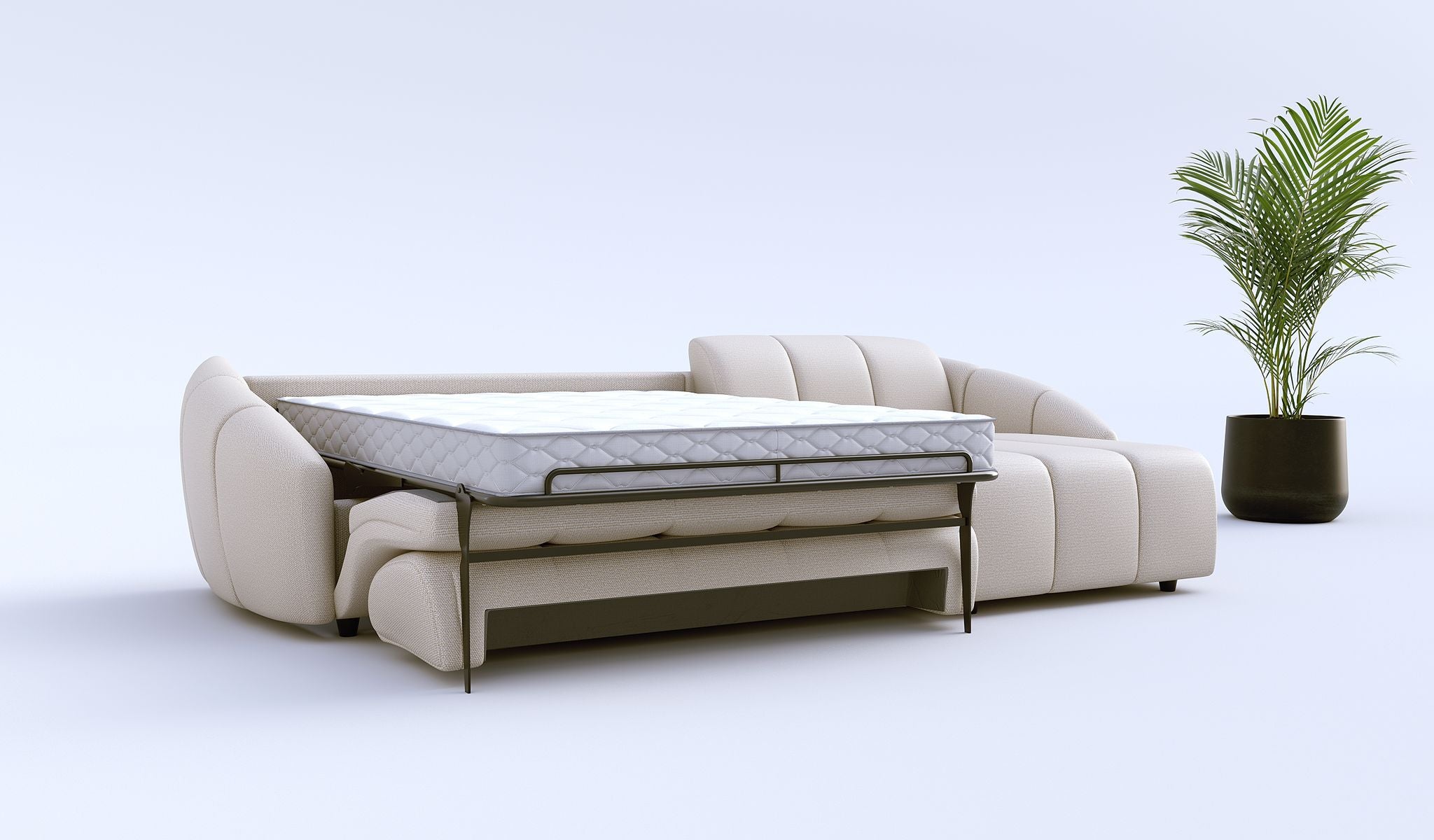 Ъглов разтегателен диван - легло «Melody» + три декоративни възглавници, ширина 315см