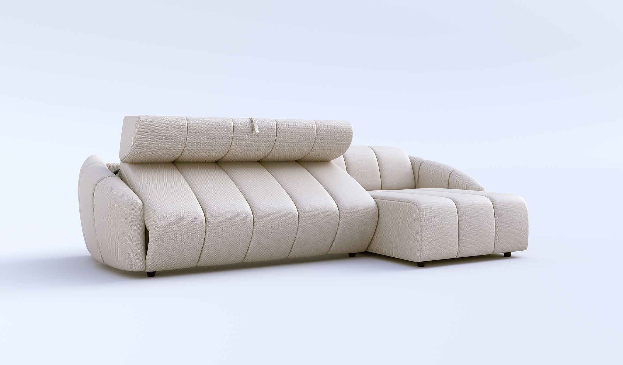 Ъглов разтегателен диван - легло «Melody» + три декоративни възглавници, ширина 315см