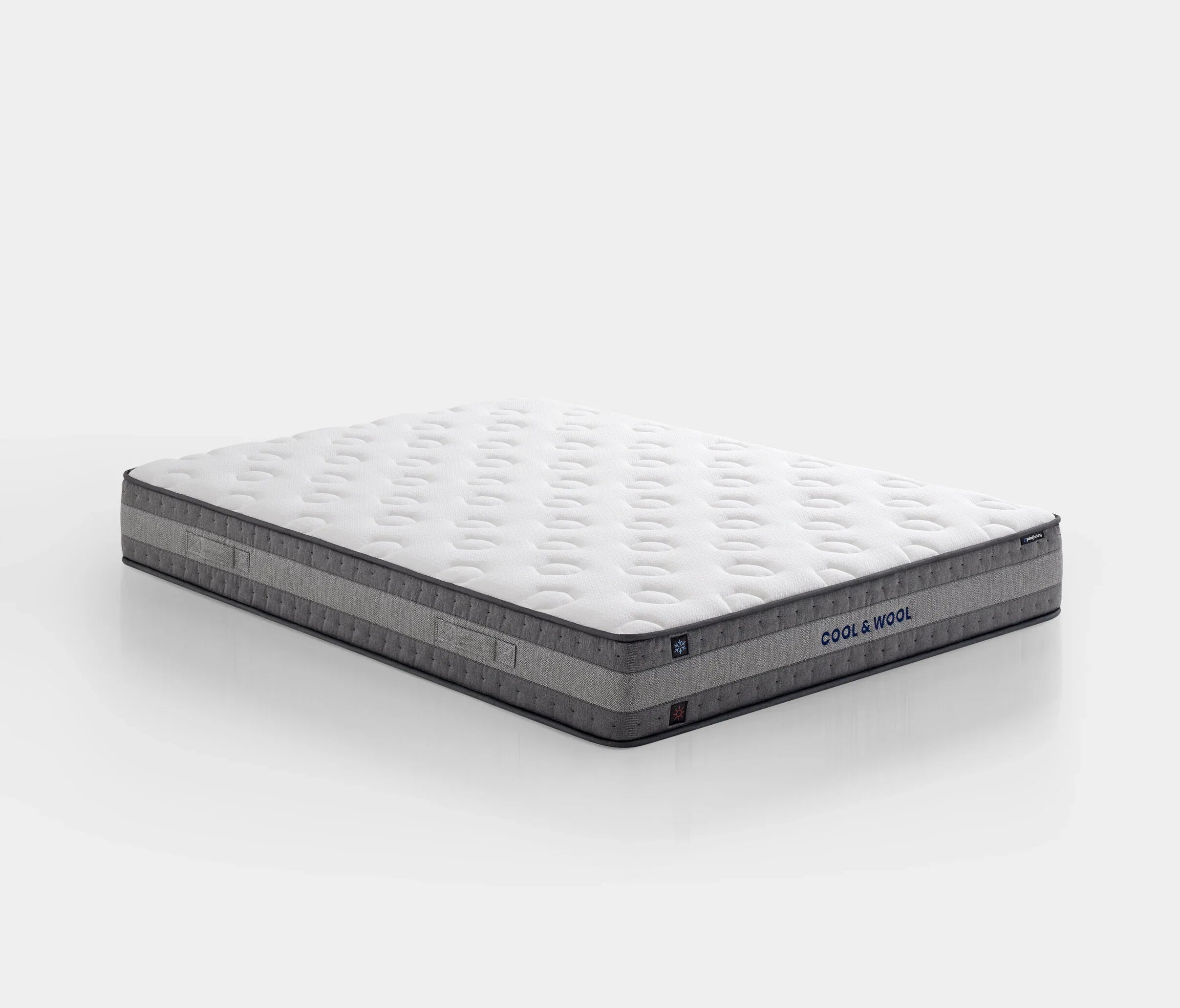Тапицирано легло «Canto» + Матрак «Cool&Wool» + табла «Cool Action» с място за съхранение, матрак с лятна и зимна страна