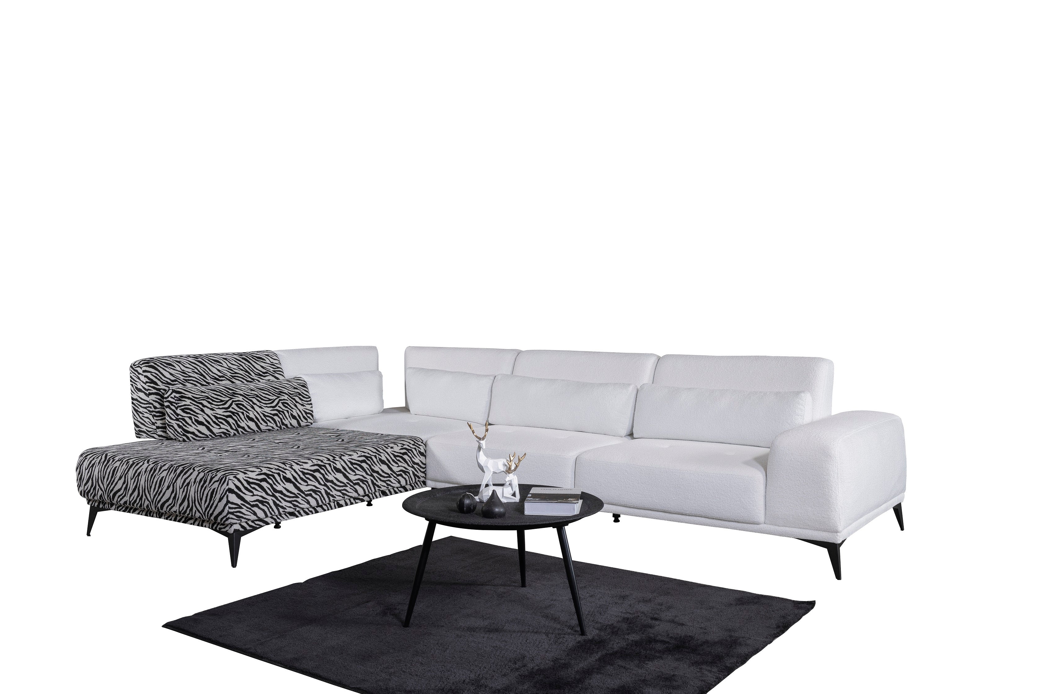 Ъглов диван «Zagreb» + декоративни възглавници, ширина 330см