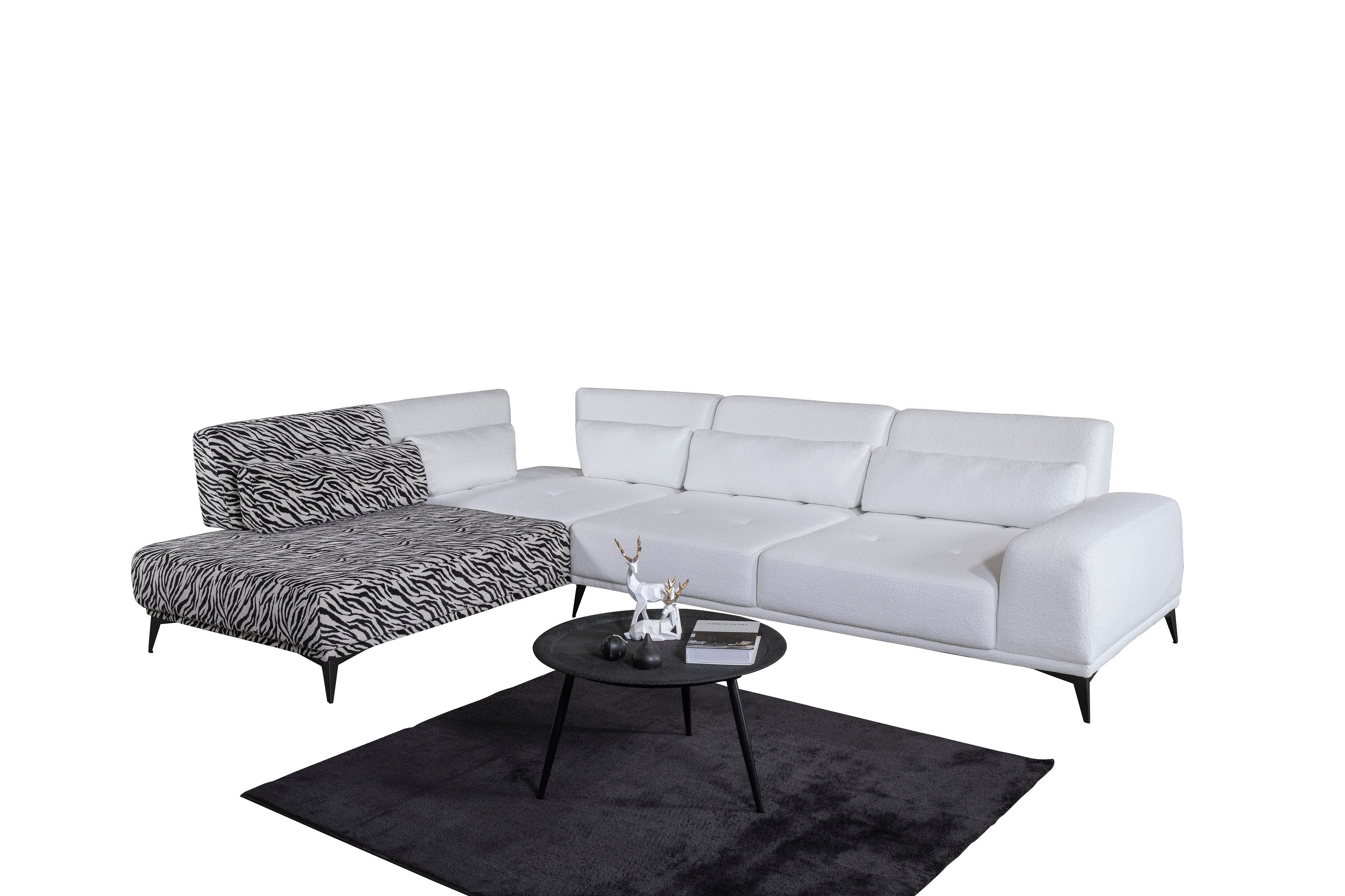 Ъглов диван «Zagreb» + декоративни възглавници, ширина 330см