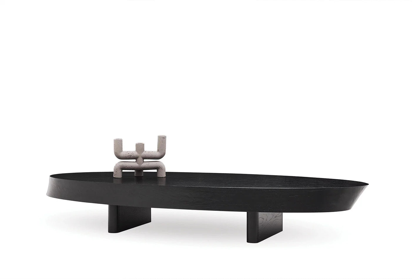 Холна маса «Oblique» с естествен фурнир, с размер 187х30х73см