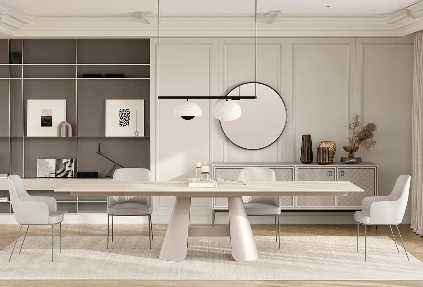 Трапезна разтегателна маса «Salda» с размер 200х76х100см