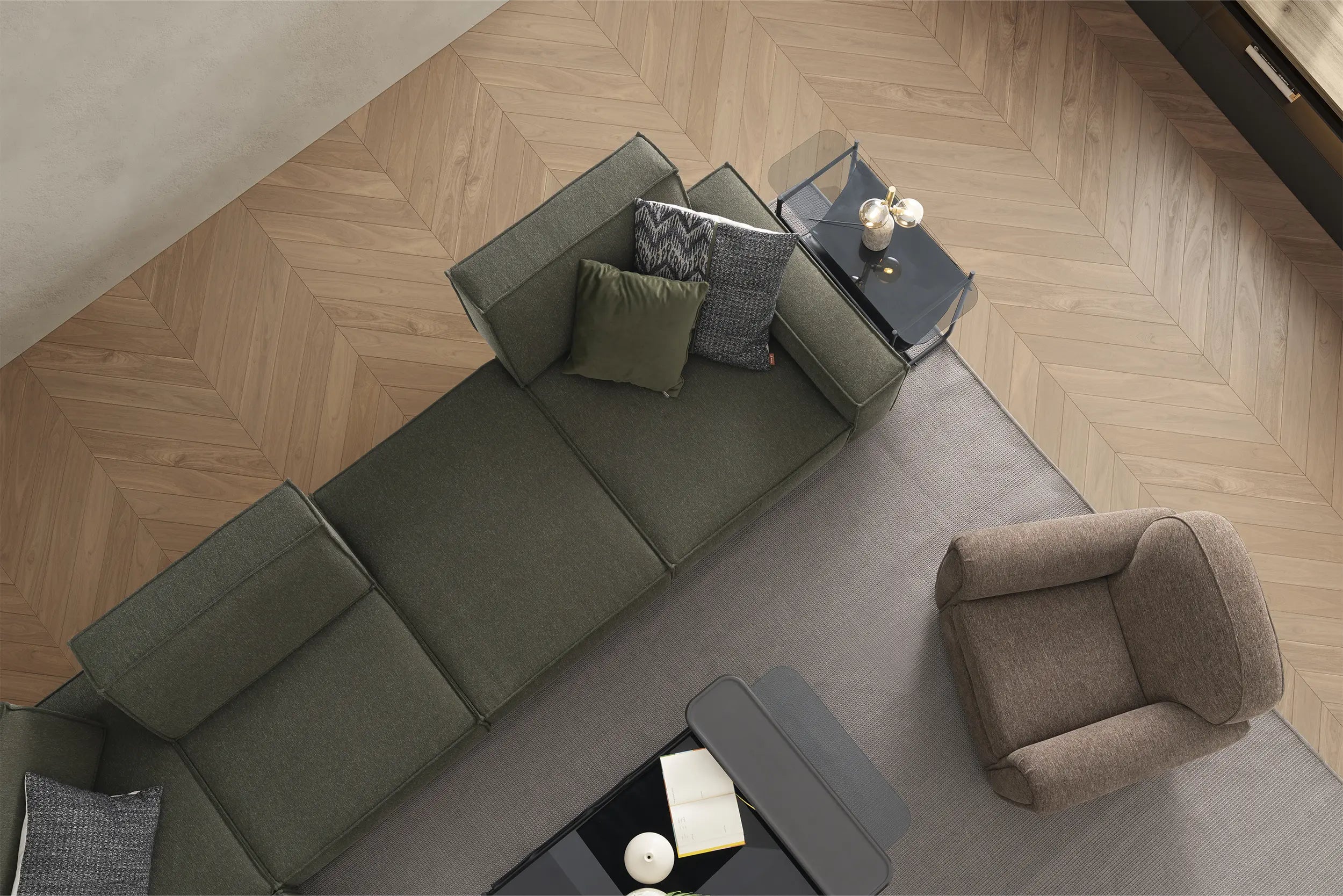 68 готови конфигурации на модулен разтегателен диван «Air Cavalli Relax»