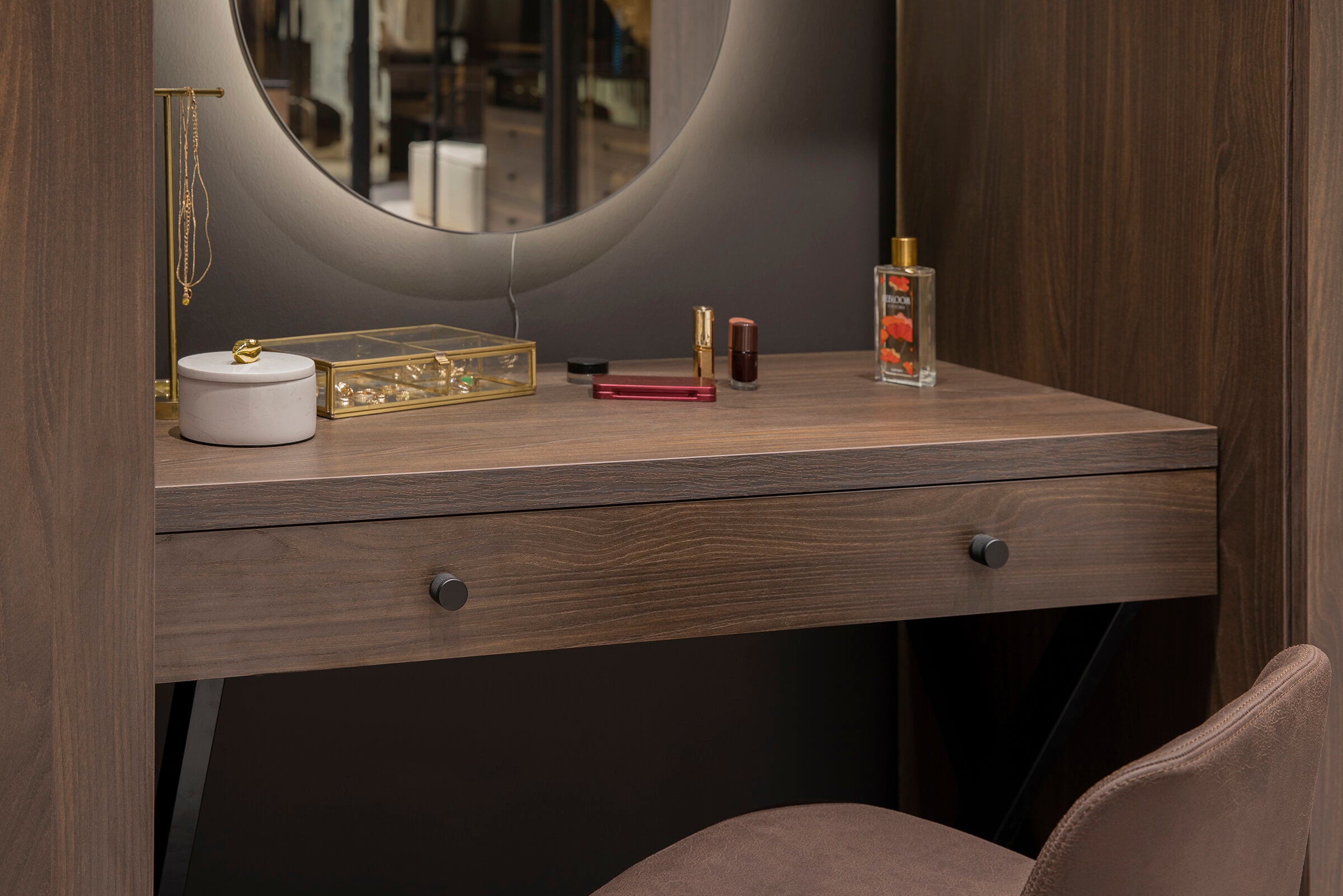 Тоалетка «Alfa» + огледало и чекмедже, с избор на цвят, размер 100х77х50см