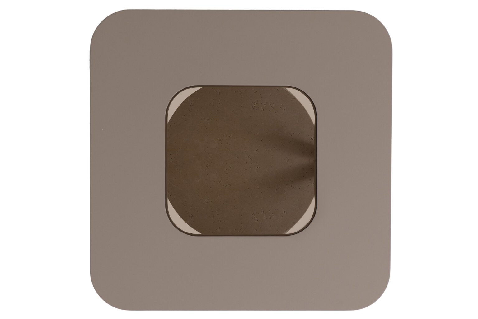 Холна маса «Allegro» с травертин и естествен фурнир, размер 90х39х90см