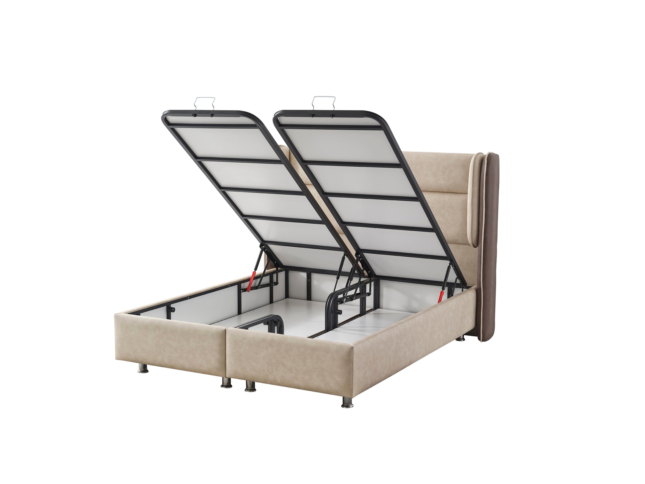 Тапицирано легло «Angel» + Матрак и табла - с място за съхранение, повдигащ механизъм, система за безшумно затваряне