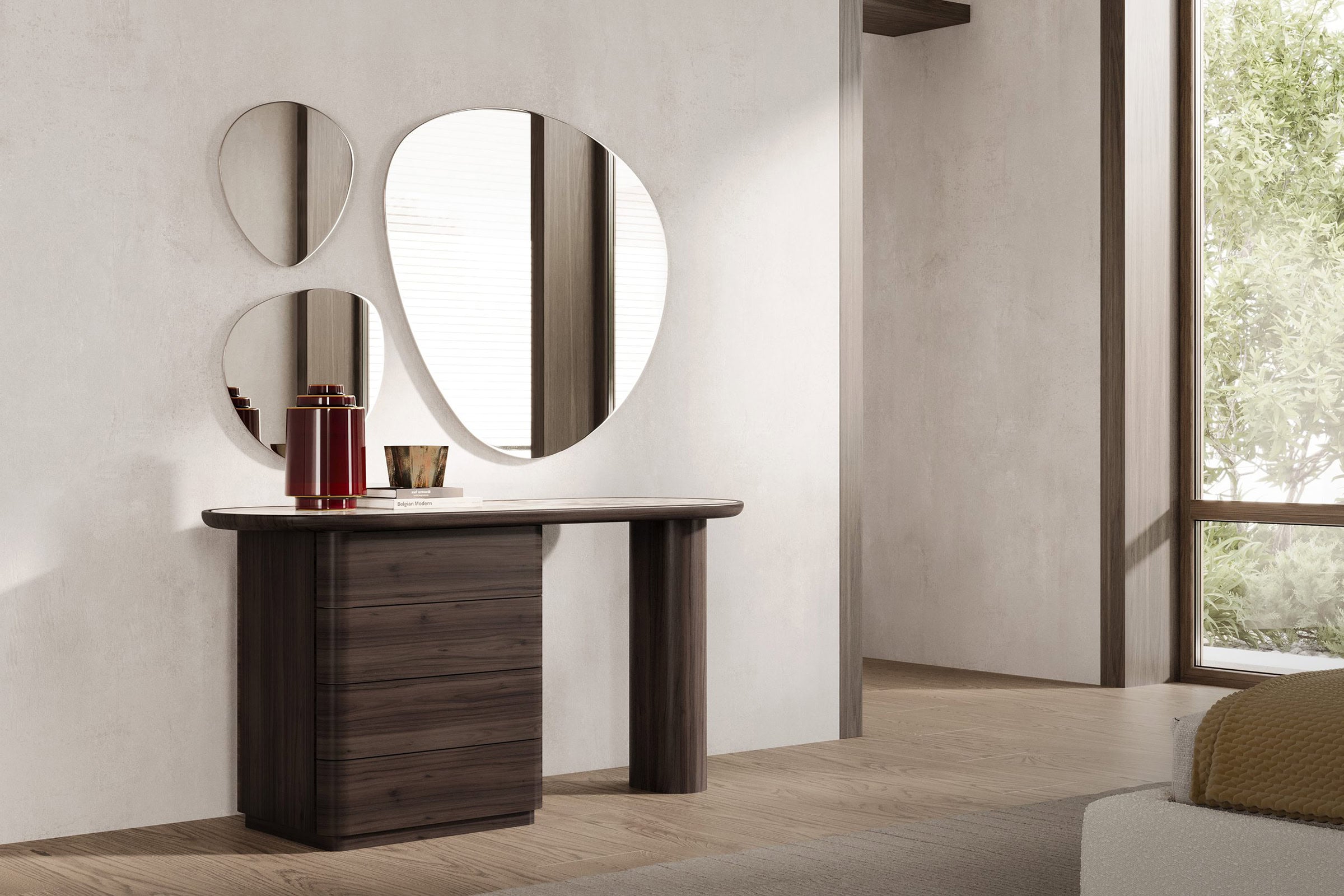 Тоалетка «Arel» с керамичен плот, с четири чекмеджета, размер 165х79х55см