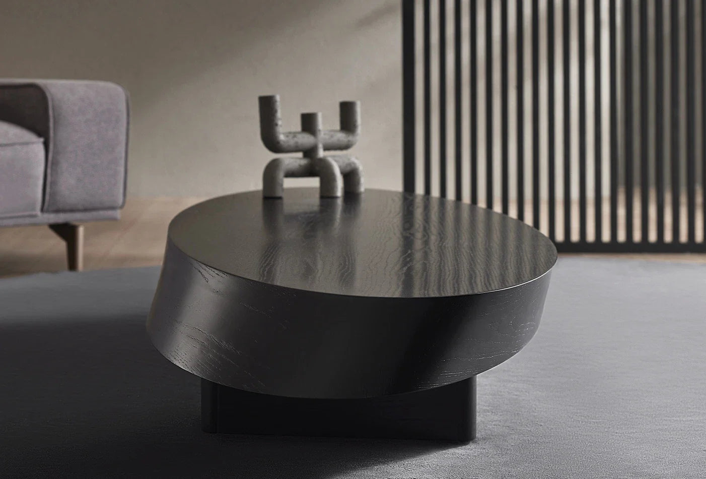 Холна маса «Oblique» с естествен фурнир, с размер 187х30х73см