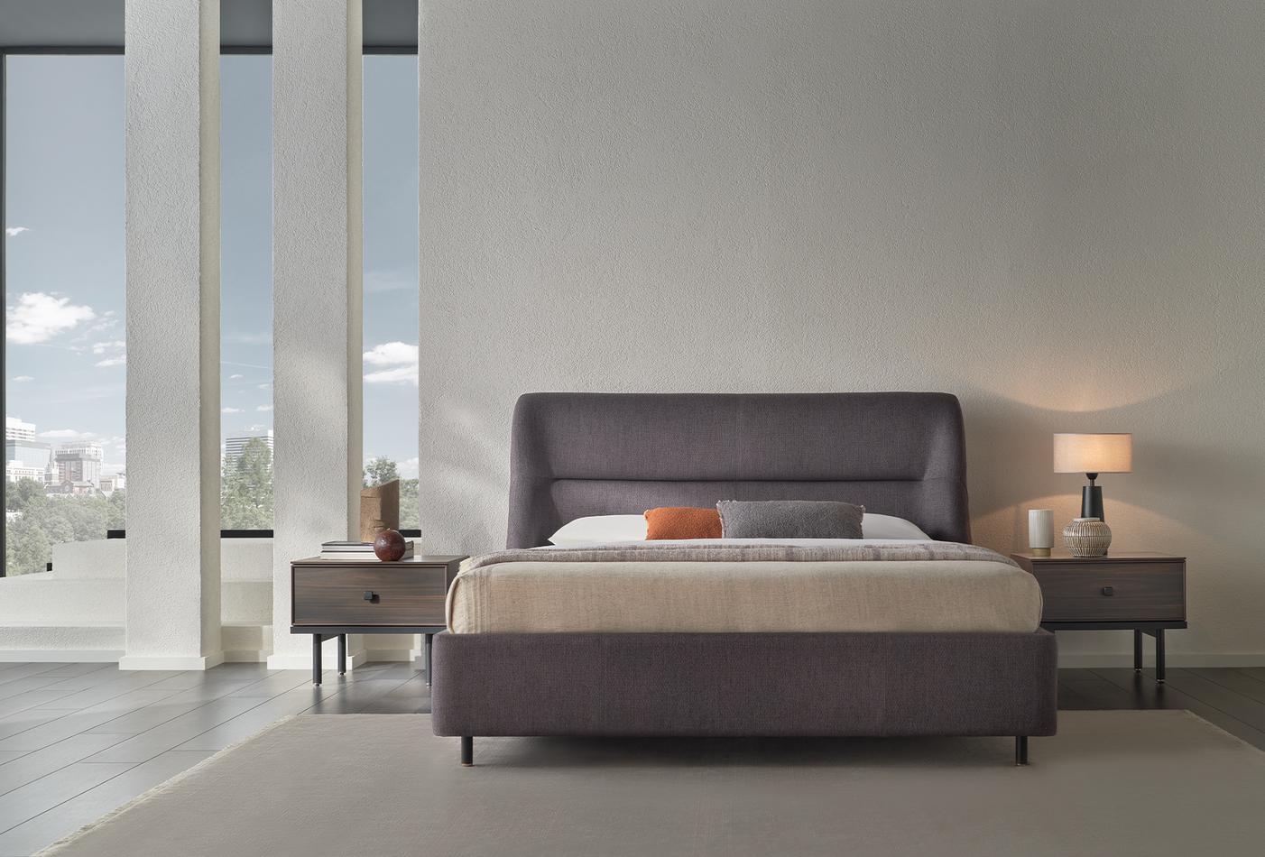 Тапицирано легло «Parma» + табла - с място за съхранение, повдигащ механизъм, система за безшумно затваряне