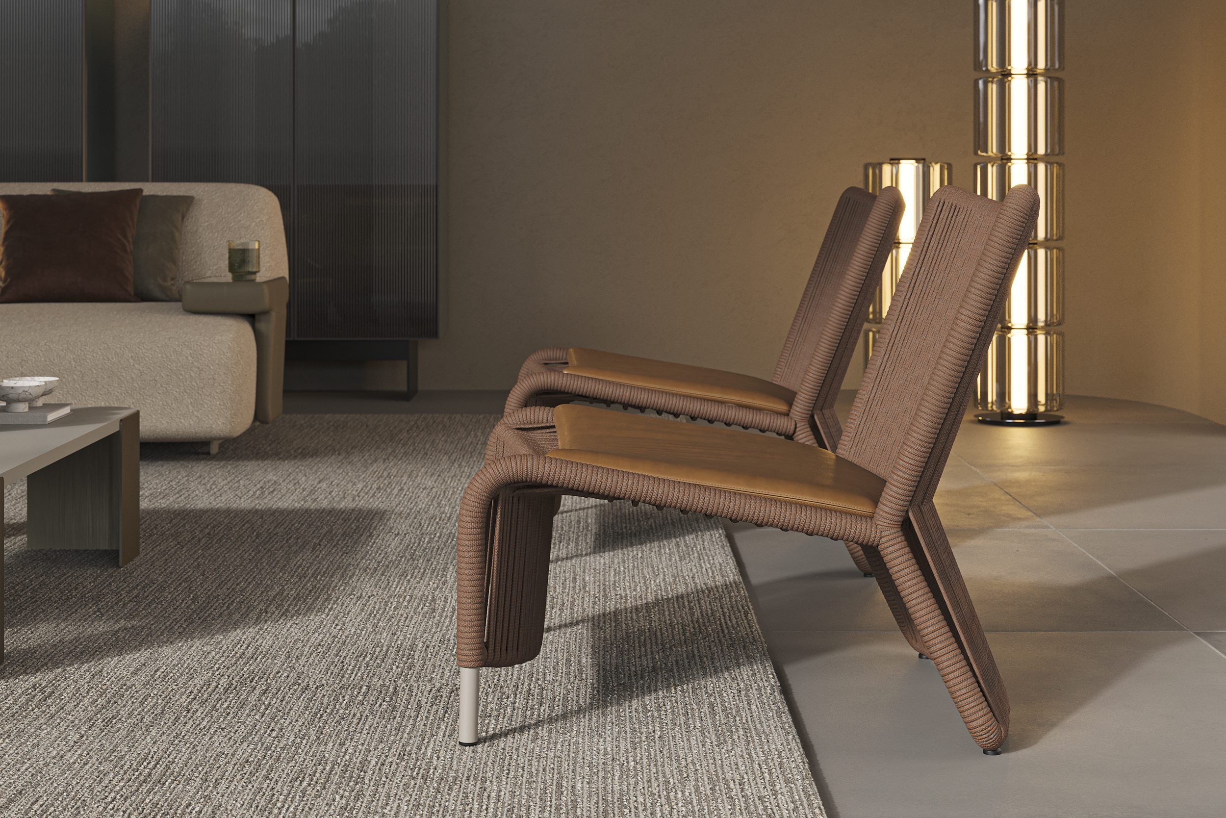 Кресло «Bargi» с естествена кожа