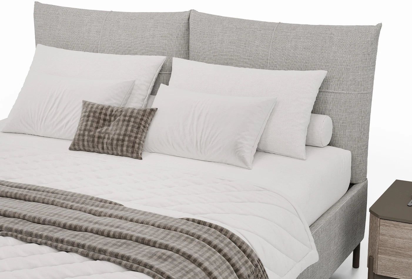 Тапицирано легло «Varena» + табла - с място за съхранение, повдигащ механизъм, система за безшумно затваряне