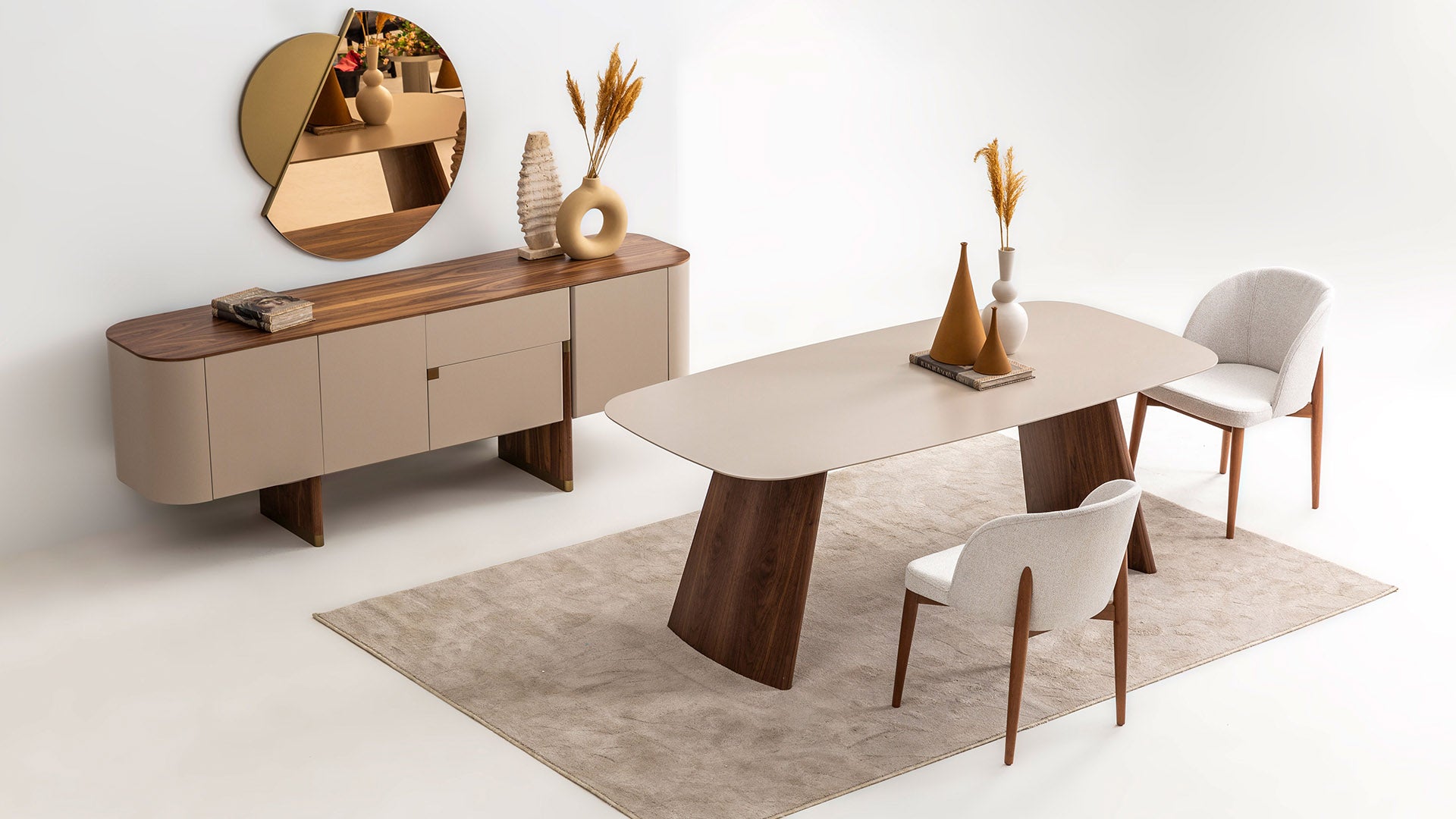 Трапезна маса Delta Bej Walnut