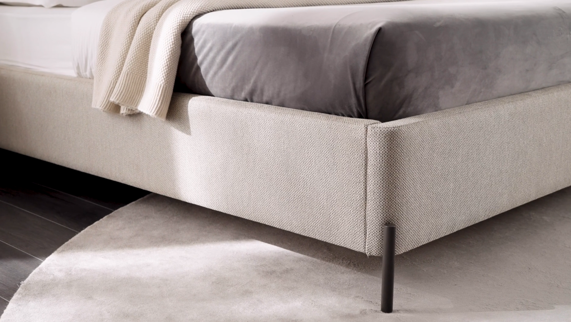 Тапицирано легло «Berta» + табла - с място за съхранение, повдигащ механизъм, система за безшумно затваряне