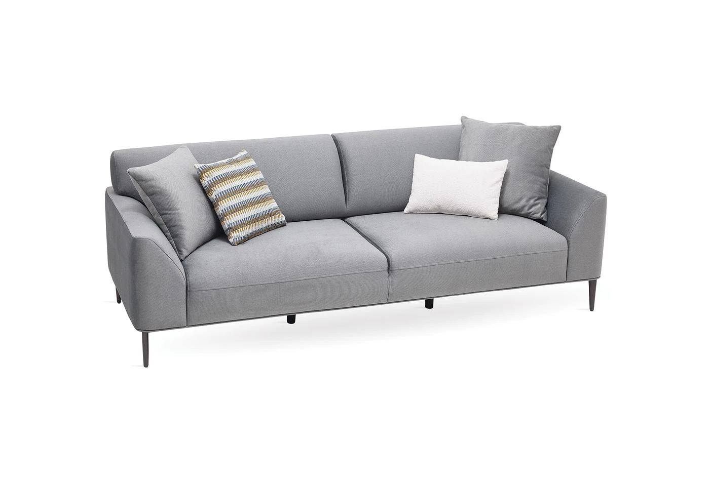 Триместен разтегателен диван «Berta» + 4 декоративни възглавници, ширина 230см