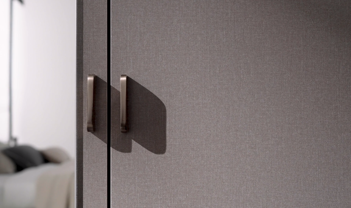 Четирикрилен гардероб «Berta» с огледална врата, ширина 182см