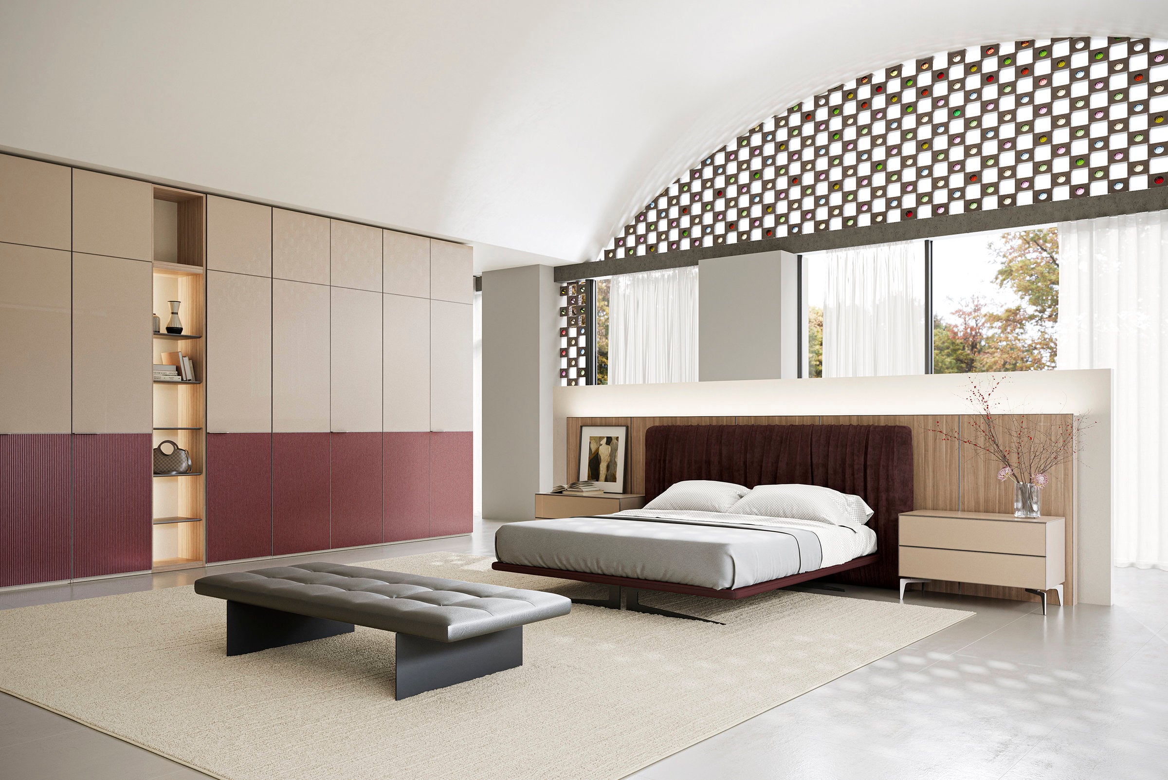 Врати за модулен гардероб «Beta» - 5 модела, стъклена, ПДЧ