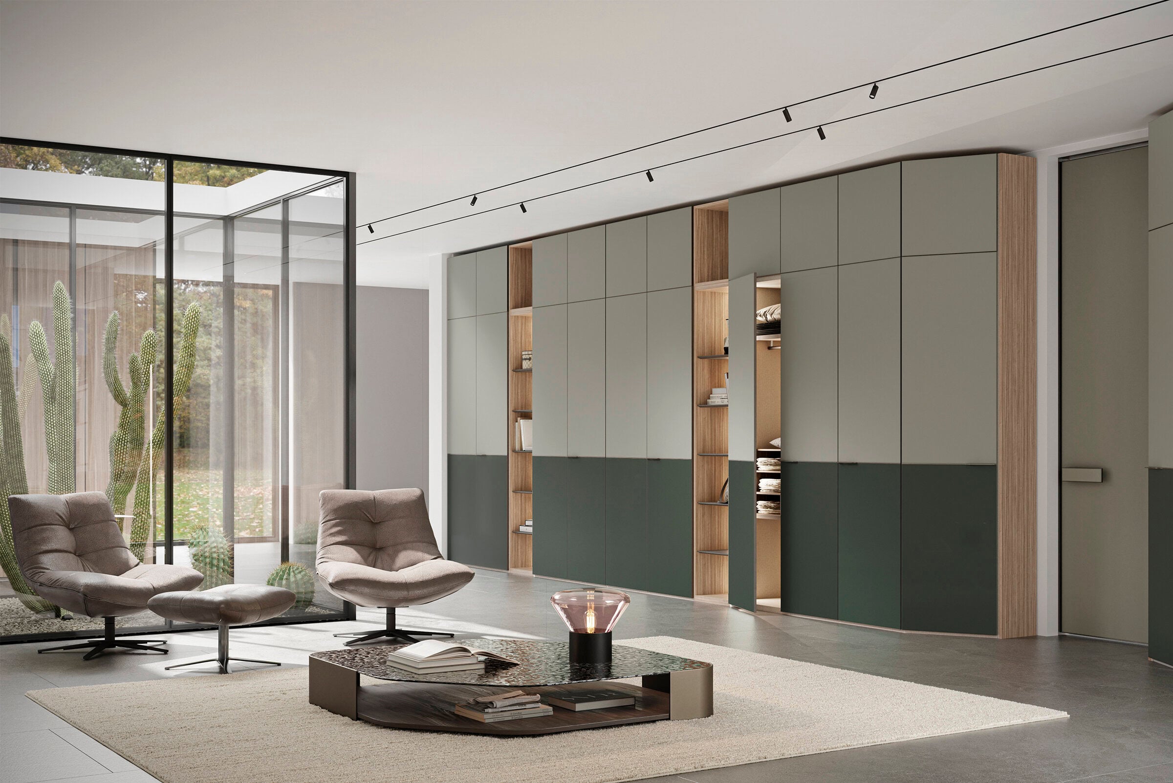 Врати за модулен гардероб «Beta» - 5 модела, стъклена, ПДЧ