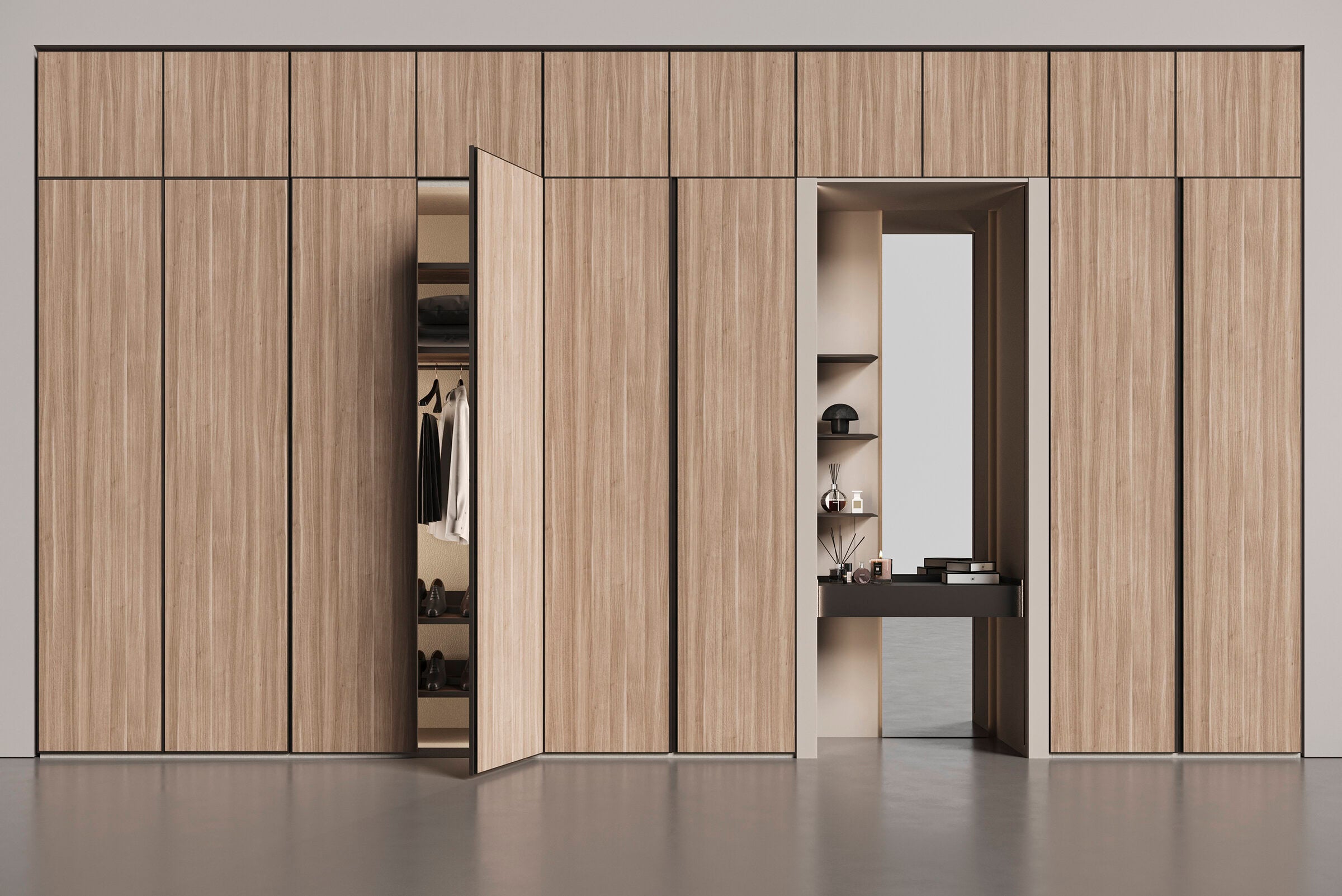 Врати за модулен гардероб «Beta» - 5 модела, стъклена, ПДЧ