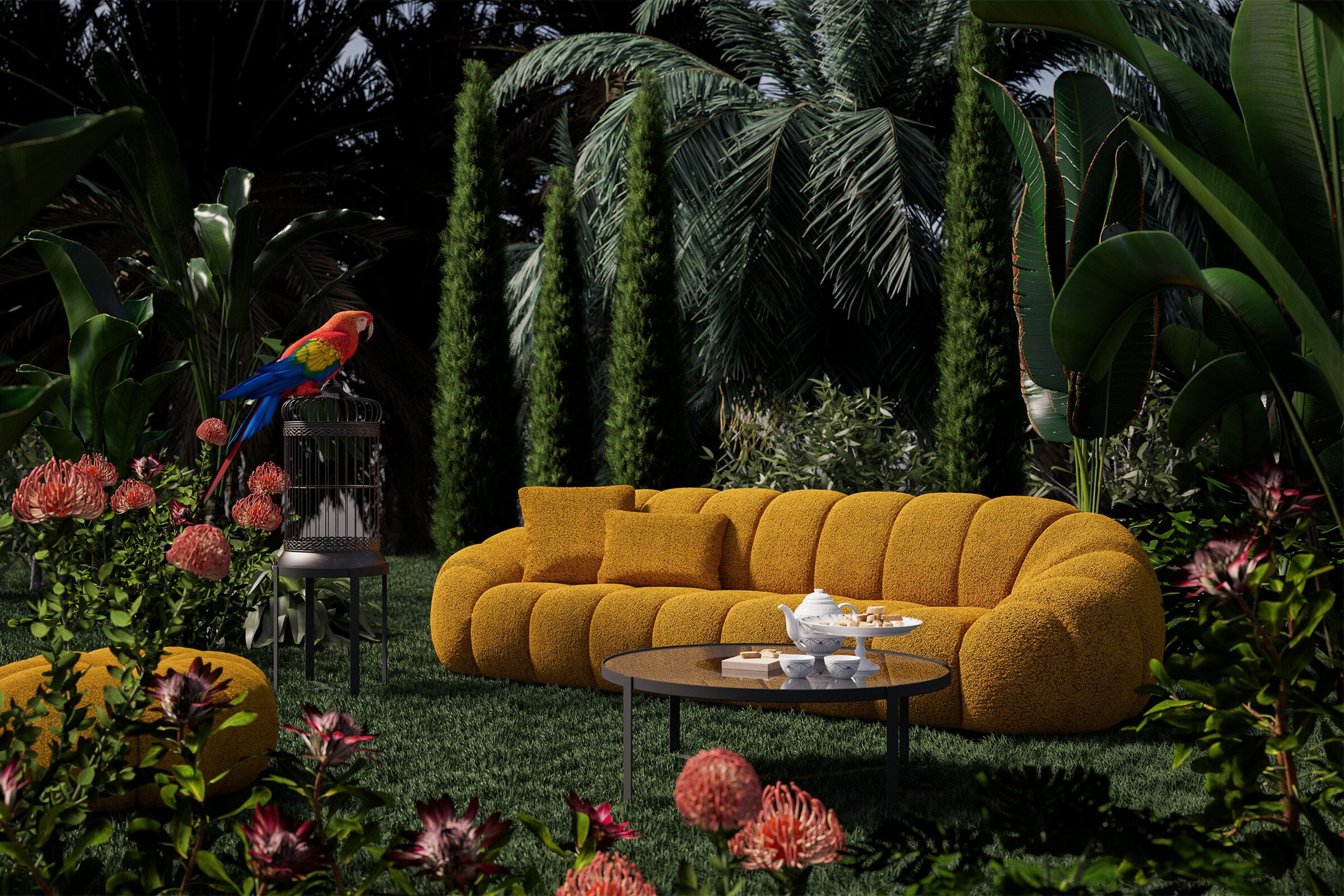 Диван «Bibendum» + две декоративни възглавници