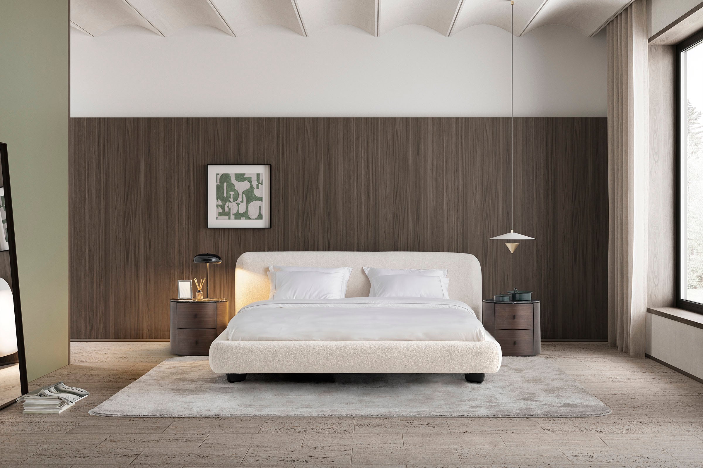 Тапицирано легло «Bon Bon» с модерна визия и ергономична форма