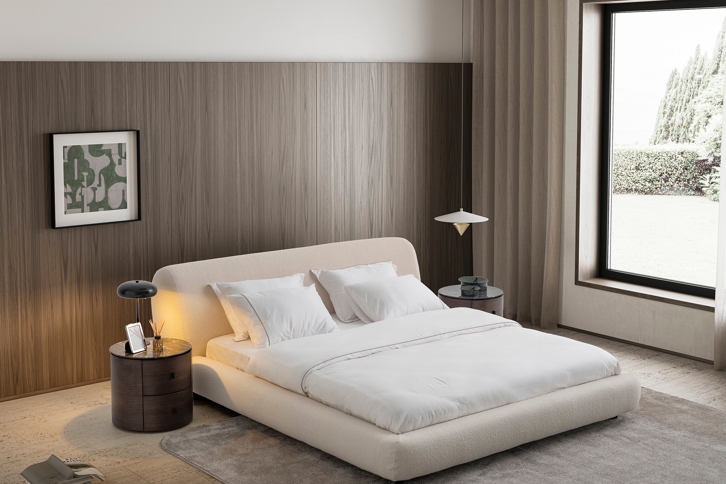 Тапицирано легло «Bon Bon» с модерна визия и ергономична форма