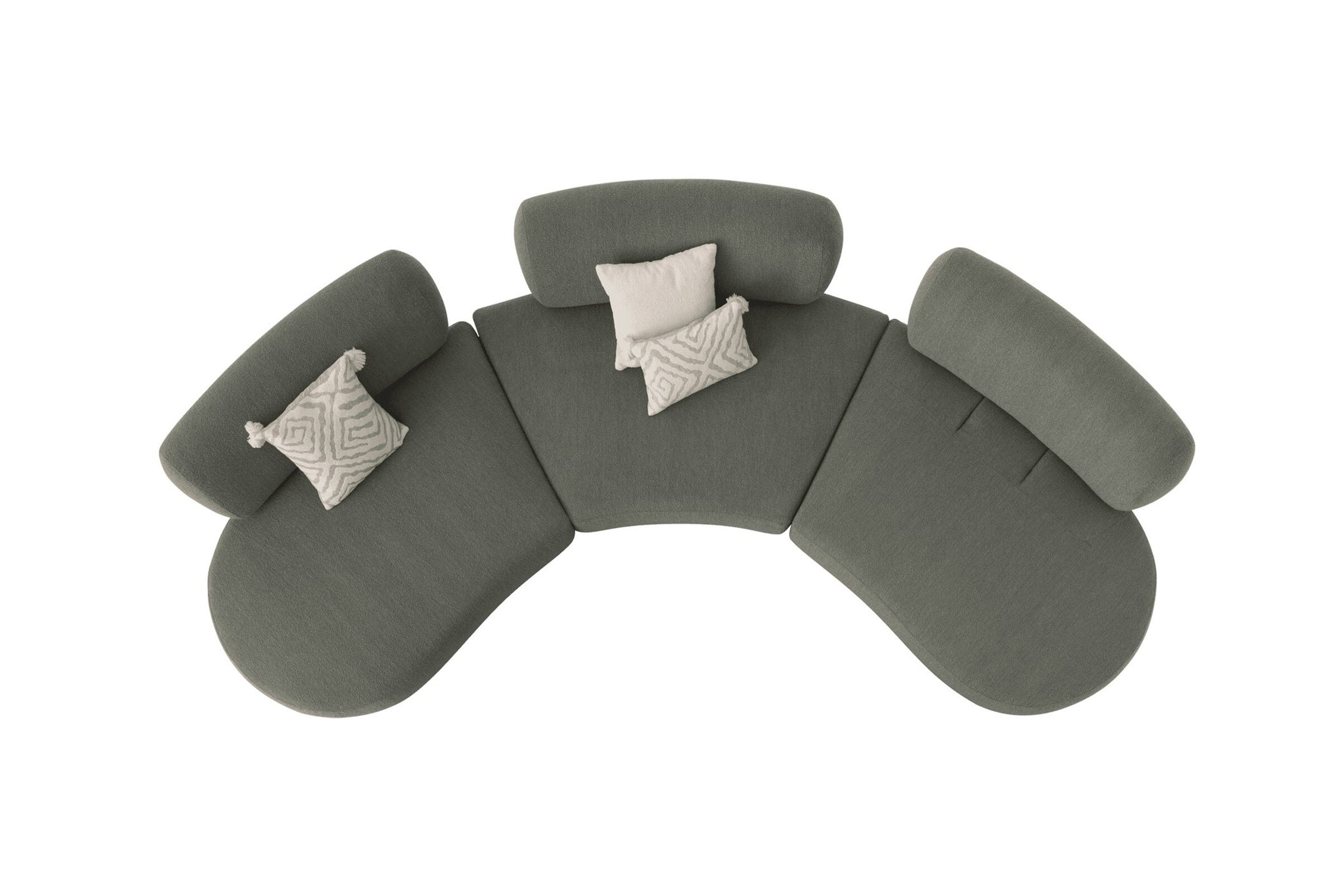 6 модула за модулен разтегателен диван «Bon Bon»